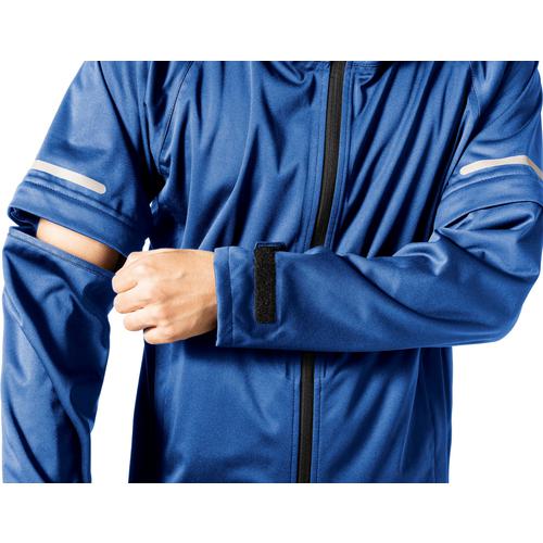 ■Makku エラスティコニットレインジャケット ブルーEL〔品番:AS8304D〕【5326018:0】[送料別途見積り][掲外取寄][店頭受取不可]