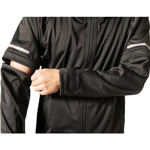 ■Makku エラスティコニットレインジャケット ブラックS〔品番:AS8300L〕【5327524:0】[送料別途見積り][掲外取寄][店頭受取不可]