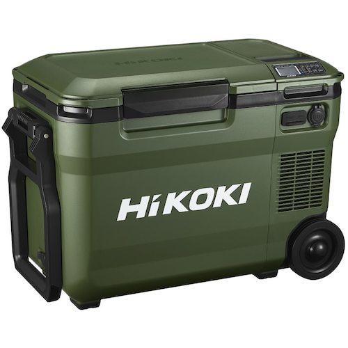 ■HiKOKI 18V-14.4V コードレス冷温庫大容量サイズ25L フォレストグリーン マルチボルトセット品〔品番:UL18DBAWMGZ〕【5334202:0】[店頭受取不可]