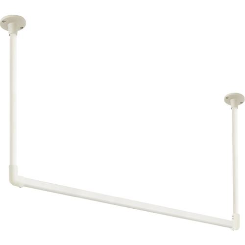 ■TOSO ハンギングバーH‐1天井付けCタイプセット ホワイト W1400XH450〔品番:30017015〕【5346432:0】[送料別途見積り][法人・事業所限..