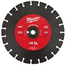 ■milwaukee 14インチ(356mm)ダイヤモンドブレード(セグメント型・ダクタイル鋳鉄用)〔品番:49937340〕【5349145:0】[店頭受取不...