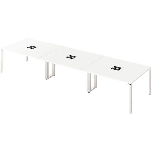 ■NAIKI ビティーミーティングテーブル〔品番:BTMP4212HWHP〕【5358202:0】[送料別途見積り][法人・事業..