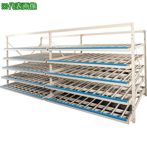 ■TRUSCO ホイルコンベアラック 1500X2400XH1800 3レーン3段 基本〔品番:FL365833〕【5358687:0】[送料別途見積り][法人・事業所限定][直送][店頭受取不可]