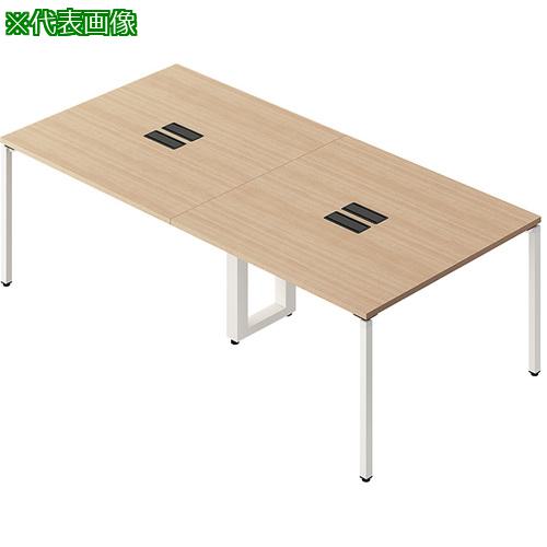 ■NAIKI ビティーミーティングテーブル〔品番:BTMP2412HWSO〕【5361351:0】[送料別途見積り][法人・事業..