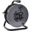 ■NICHIDO 電工ドラム 100V 防雨防塵型 グッドリール アース無し 25m《40台入》〔品番:FGW25GY〕【5370678×40:0】[送料別途見...
