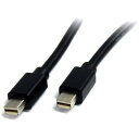 ■StarTech Mini DisplayPort 1.2ケーブル/2m/4K60Hz/オス-オス/ブラック/mDP モニターケーブル〔品番:MDISP2M〕...