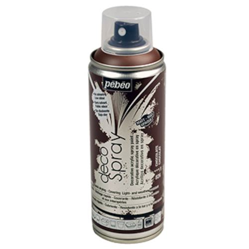 ■Pebeo デコスプレー200ml マット色 チョコレート〔品番:093826〕【5382771:0】[店頭受取不可]