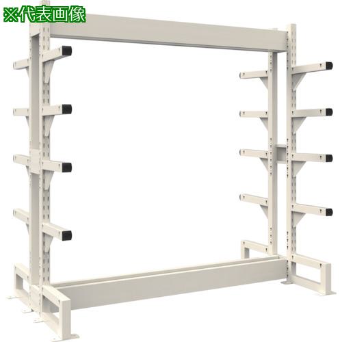 ■TRUSCO ボルトレス長尺保管棚M1.5 複式基本1800X450XH2400 5段〔品番:VRM1.58655W〕【5386656:0】[送料別途見積り][法人・事業所限定][直送][店頭受取不可]