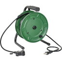 ■NICHIDO 電工ドラム 100V 屋内型 のびーる 深緑マット アース無し 10m《40台入》〔品番:FB10SOG〕【5387572×40:0】[送料別...