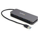 ■StarTech USBハブ/USB 3.0/4ポート Type-A /バスパワー/28cm巻き取り式ケーブル/ノートパソコン対応〔品番:HB30AM4AB〕...