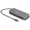 ■StarTech USBハブ/Type-C/4ポート Type-A/バスパワー/Thunderbolt 3対応/28cm巻き取り式ケーブル〔品番:HB30CM...