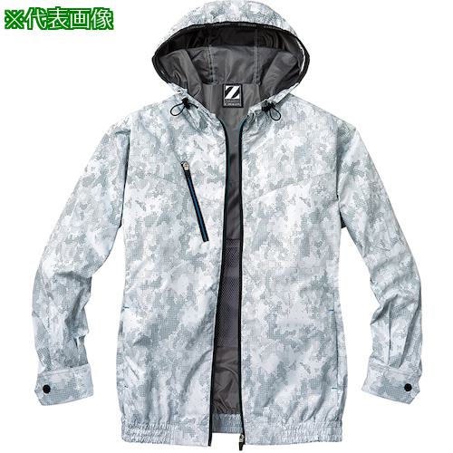 ■自重堂 空調服長袖ブルゾン シルバ-カモフラ S〔品番:74210141S〕【5390720:0】[送料別途見積り][掲外取寄][店頭受取不可]