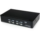 ■StarTech KVMスイッチ/4ポート/VGA/1920x1440/USB 2.0ハブ/PC パソコン CPU 切替器〔品番:SV431USB〕【5391...