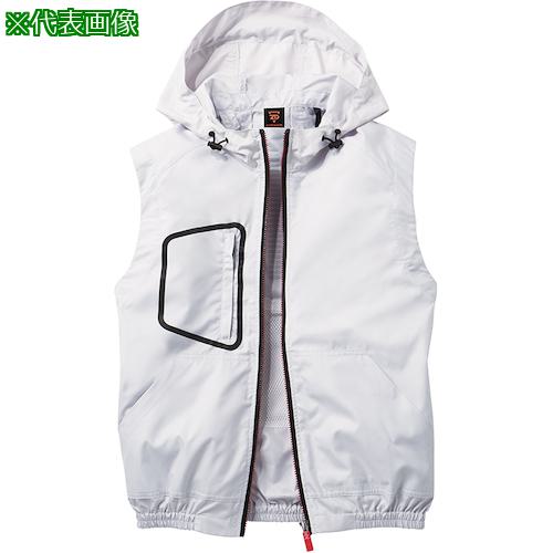 ■自重堂 空調服ベスト シルバ- L〔品番:74180036L〕【5392328:0】[送料別途見積り][掲外取寄][店頭受取不可]