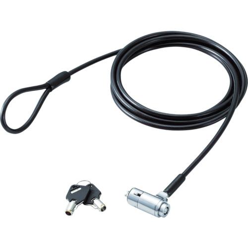 ■ELECOM セキュリティワイヤー/シリンダ錠タイプ3軸首振りヘッド〔品番:ESL30〕【5392900:0】[店頭受取不可]