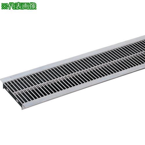 ■奥岡 ステンレス製 U字溝用 グレーチング 溝幅200用 P15 ノンスリップ〔品番:OSU4NS2520CP15〕【53950..