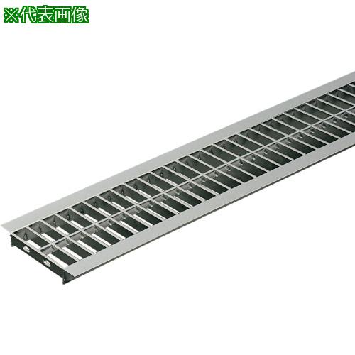■奥岡 ステンレス製 U字溝用 グレーチング 溝幅180用 P30 ノンスリップ〔品番:OSU4NS1518AP30〕【53950..