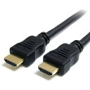 ■StarTech HDMI 1.4ケーブル/2m/4K30Hz/ハイスピード/オス-オス/イーサネット対応/ブラック/モニターケーブル〔品番:HDMM2MHS...
