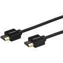 ■StarTech HDMI 2.0ケーブル/2m/4K60Hz/プレミアム認証/抜け防止コネクター/オス-オス/モニター ケーブル コード〔品番:HDMM2M...