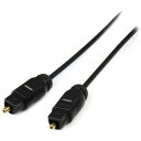 ■StarTech オーディオケーブル/Toslink デジタル光/4.5m/オス-オス/ブラック/SPDIF トスリンク ケーブル〔品番:THINTOS15〕...