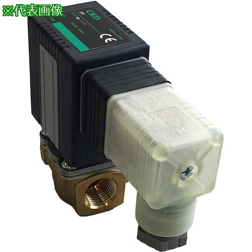 《メーカー》CKD（株）《品番》FFB-5108A7C3L3《特長》●多種流体にマルチフィットした2ポートの電磁弁です。●各種用途で求められる機能の標準装備し、ひとつのシリーズで多様な流体に対応するバルブです。●長寿命化による廃棄物の削減と省電力化によるCO2排出量の削減により、カーボンニュートラルに貢献します。●耐久回数2000万回を実現しました(CKD社内試験条件にて)。●プランジャとウェアリング一体化構造により摺動抵抗を低減し、ドライエアでも一般エアと同等の耐久性を実現しました。●流路部の耐食性を向上させました。●構成部品の一体成型により、溶接レスとなっています。●耐圧容器構造を採用し、コイル交換時の外部漏れリスクを削減します。●静音構造をとり、金属音を低減しました。●医療設備・研究室など、静かな環境でも安心してご使用いただけます。《用途》《仕様》●接続口径:Rc1/4●電源(V):DC24●Cv値:1.2●音速コンダクタンス(C[dm［［の3乗］］/(S・bar)]):4.7●幅(mm):99●奥行(mm):40●高さ(mm):95《仕様2》●NC(通電時開)形《原産国（名称）》日本《材質／仕上》《セット内容／付属品》《注意》《JANコード》《本体質量》772.0g※こちらの商品は送料無料対象外です。※「送料無料」と表示されても別途送料が必要となりますのでご注意ください。CKD　直動式2ポート電磁弁（マルチフィット［［R中］］）〔品番：FFB-5108A7C3L3〕[注番:5413663][本体質量：772.0g]《包装時基本サイズ：××》〔包装時質量：〕分類》空圧用品》空圧・油圧機器》電磁弁☆納期情報：取寄管理コード(005) メーカー直送品 (欠品の場合有り)