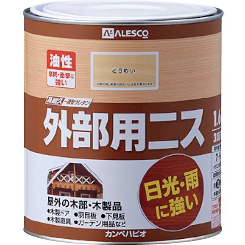 ■KANSAI 外部用ニス 1.6L とうめい《6缶入》〔品番:7781011.6〕【5429749×6:0】[送料別途見積り][掲外取寄][店頭受取不可]