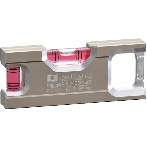 ■エビスダイヤモンド ソリッドレベル2 100mm レッド〔品番:ED10SOL2R〕【5433057:0】[送料別途見積り][掲外取寄][店頭受取不可]
