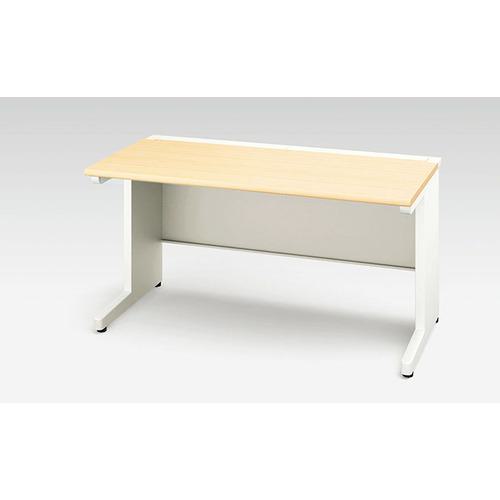 ■NAIKI 平デスク(引出し無し) XEHH型/天板:シルクウッド 本体:クリアーホワイト/W1400×D800×H720〔品番:XEHH148FDNWS〕【5445054:0】[送料別途見積り][法人・事業所限定][外直送][店頭受取不可]