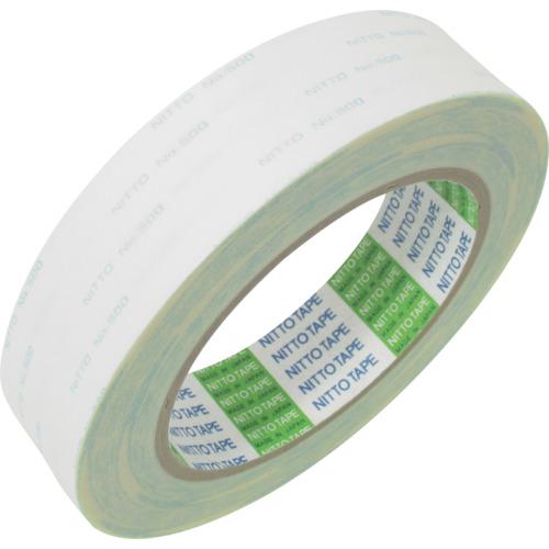■日東 一般用両面テープ N0.500 23mm×50m ホワイト《36巻入》〔品番:500023X50〕【5460458×36:0】[送料別途見積り][掲外取寄][店頭受取不可]