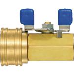 ■日東 TSPカプラ ボールバルブ付(47217)〔品番:BV3TSFBRASSFKM〕【5483233:0】[店頭受取不可]