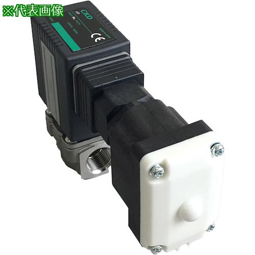 《メーカー》CKD（株）《品番》FFB-3106A3U3G6-M《特長》●多種流体にマルチフィットした2ポートの電磁弁です。●各種用途で求められる機能の標準装備し、ひとつのシリーズで多様な流体に対応するバルブです。●長寿命化による廃棄物の削減と省電力化によるCO2排出量の削減により、カーボンニュートラルに貢献します。●耐久回数2000万回を実現しました（CKD社内試験条件にて）。●プランジャとウェアリング一体化構造により摺動抵抗を低減し、ドライエアでも一般エアと同等の耐久性を実現しました。●流路部の耐食性を向上させました。●構成部品の一体成型により、溶接レスとなっています。●全波整流器搭載コイルを標準装備し、過電流によるコイル焼けと異物の噛み込みによって発生するAC（電流）コイルのうなり音を低減し、省電力化に対応しています。●耐圧容器構造を採用し、コイル交換時の外部漏れリスクを削減します。●静音構造をとり、金属音を低減しました。《用途》●多種流体のON／OFF制御に《仕様》●接続口径:Rc1/8●電源(V):AC220 50/60Hz●使用圧力(MPa):0〜0.6●使用流体:水●流体温度(℃):-10〜60（凍結のないこと）●Cv値:0.31●音速コンダクタンス(C[dm［［の3乗］］/(S・bar)]):1.2●幅(mm):135●奥行(mm):62●高さ(mm):82●オリフィス径(mm):Φ3●耐熱クラス:クラス130(B)●コイルオプション:HP端子箱付(G1/2)●耐圧（水圧）（MPa）:2.1●周囲温度（℃）:-10から55●雰囲気:腐食性ガス、爆発性ガスのない場所●弁座漏れ（立方センチメートル/min（ANR））（空気にて）:0.2以下●取付姿勢:自在●保護構造:IP65《仕様2》●NC(通電時開)形●取付板［［2］］:FFB-31-M-MOUNT-PLATE-KIT《原産国（名称）》日本《材質／仕上》●ボディ材質:ステンレス●シール材質:EPDM《セット内容／付属品》《注意》●弁座漏れ:1.33×10＾-6（Pa・［［M3］］／sHe）以下は、中真空時の漏れ量となります。●中真空でご使用の場合は、OUTポート側を真空引きしてください。●取付板、パネル取付板は製品添付です。《JANコード》《本体質量》437.0g※こちらの商品は送料無料対象外です。※「送料無料」と表示されても別途送料が必要となりますのでご注意ください。CKD　直動式2ポート電磁弁（マルチフィット［［R中］］）〔品番：FFB-3106A3U3G6-M〕[注番:5500546][本体質量：437.0g]《包装時基本サイズ：××》〔包装時質量：〕分類》空圧用品》空圧・油圧機器》電磁弁☆納期情報：取寄管理コード(005) メーカー直送品 (欠品の場合有り)