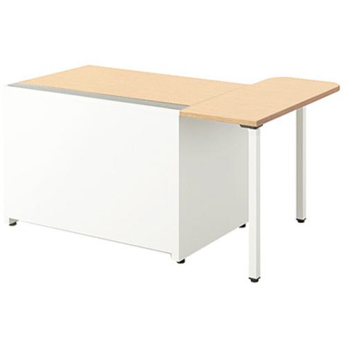 ■NAIKI マネージャー用デスク〔品番:MF1410KSTWSP〕【5523924:0】[送料別途見積り][法人・事業所限定][..
