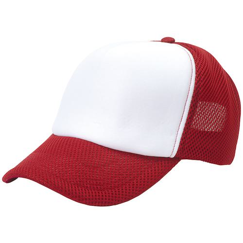 ■アイトス アメリカンラッセルキャップ(3200) ワイン×ホワイト〔品番:AZ66318061F〕【5526664:0】[送料別途見積り][掲外取寄][店頭受取不可]