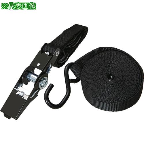 ■TRUSCO 簡易結束ベルト 25mmX5m ダブルフックタイプ 青(ラチェット機能あり)〔品番:TSB255FB〕【55474..