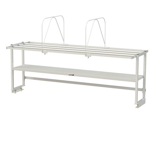 ■ヤマテック ワークテーブル150シリーズ用 ロジスタンド 段ボール棚セット付 W1800×D581×H600mm〔品番:LS1806DW〕【5557196:0】[法人・事業所限定][直送元][店頭受取不可](3)