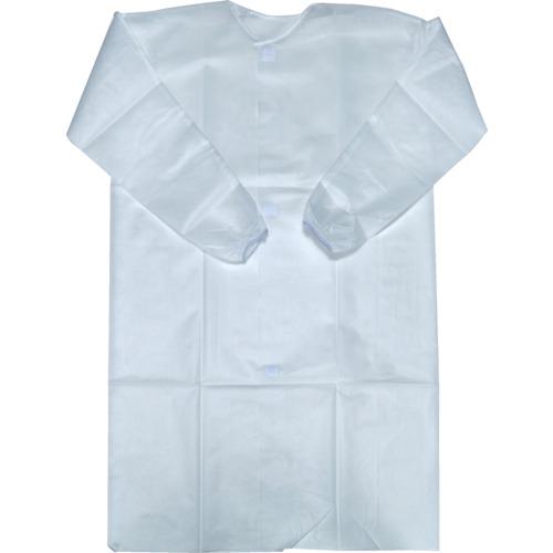■TRUSCO 不織布使い捨て白衣 フリーサイズ 10着入り〔品番:DLCF〕