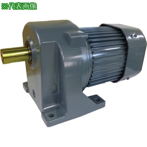 ■シグマー 高効率IE3、平行軸三相3700W脚取付形ブレーキツキギアモーター 減速比1/50〔品番:TMLB237E50..