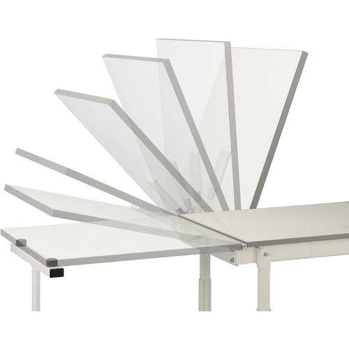 ■ヤマテック ワークテーブル150シリーズ跳ね上げ高さ調整タイプW900×D600×H600~900〔品番:SUPAF960WW〕【5574737:0】[法人・事業所限定][直送元][店頭受取不可] [2]