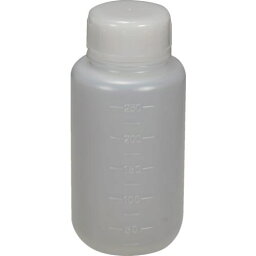 ■TRUSCO PEボトル丸型広口瓶(ポリエチレン製)250mL〔品番:TB250L〕【5587447:0】[店頭受取不可]