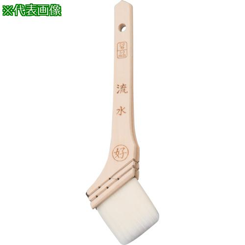 ■好川産業 白ナイロン刷毛 流水 50mm〔品番:12455〕【5611276:0】[店頭受取不可]