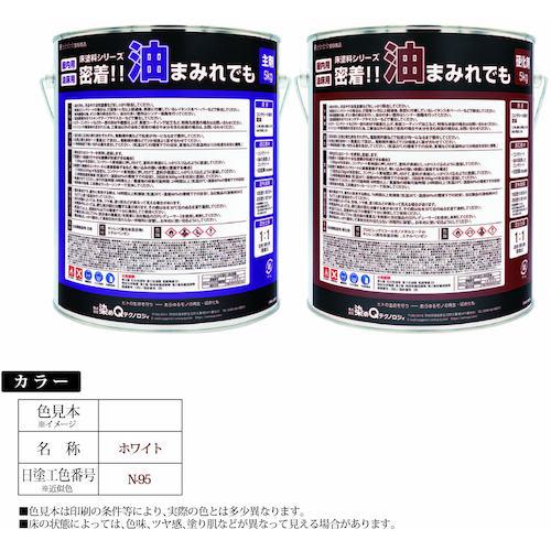 ■グリーンクロス 床塗料シリーズ 密着!!油まみれでも 10kgセット ホワイト〔品番:6300030864〕【5611566:0】[送料別途見積り][法人・事業所限定][外直送][店頭受取不可]