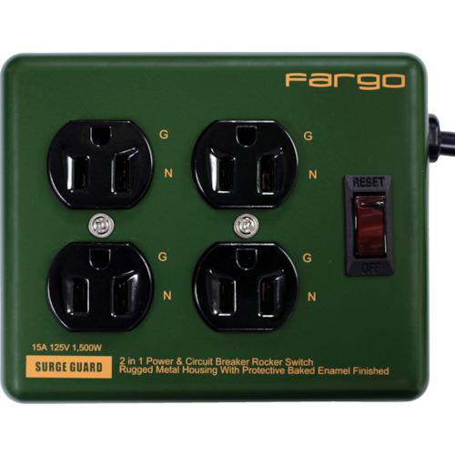 ■Fargo スチールタップ AC4個口 オリーブ〔品番:PT400OV〕【5627207:0】[店頭受取不可]