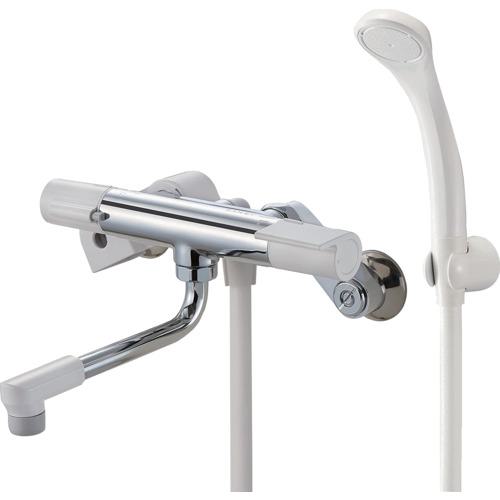 ■SANEI サーモシャワー混合栓 ホース1.6m 節水25%シャワー パイプ長さ170mm〔品番:SK1811〕【5630172:0】[店頭受取不可]