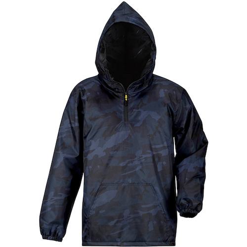 ■カジメイク プリントセミキルトヤッケNX ネイビーカモ LL〔品番:833054LL〕【5655373:0】[送料別途見積り][掲外取寄][店頭受取不可]