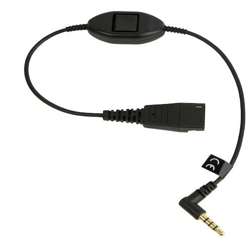 ■Jabra iPhone/iPad用コード 3.5mm/4極x1プラグ〔品番:880000103〕【5655885:0】[法人・事業所限定][外直送元][店頭受取不可]