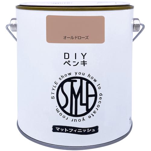 ■ニッぺ DIYペンキ マットフィニッシュ オールドローズ 1kg〔品番:4976124887444〕【5670059:0】[送料別途見積り][掲外取寄][店頭受取不可]