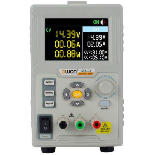 ■ヤマト OWONプログラマブルDC電源 (30V/10A 1ch 最大300W)SP3103〔品番:SP3103〕【5679635:0】[送料別途見積り][掲外取寄][店頭受取不可](4)