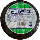 ■TERAOKA ビニルテープ NO.302G 黒 19mm×20M《200巻入》〔品番:302GBK19X20〕【5682071×200:0】[送料別途見積り...