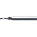 ■ユニオンツール DLCCOAT2枚刃銅電極加工用ロングネックラジアス 外径2×コーナ半径R0.1×有効長8×刃長2〔品番:DLCLRS202001080〕【5...