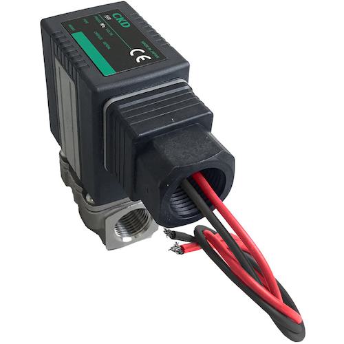 《メーカー》CKD（株）《品番》FFB-3106A2H3E4《特長》●多種流体にマルチフィットした2ポートの電磁弁です。●各種用途で求められる機能の標準装備し、ひとつのシリーズで多様な流体に対応するバルブです。●長寿命化による廃棄物の削減と省電力化によるCO2排出量の削減により、カーボンニュートラルに貢献します。●耐久回数2000万回を実現しました(CKD社内試験条件にて)。●プランジャとウェアリング一体化構造により摺動抵抗を低減し、ドライエアでも一般エアと同等の耐久性を実現しました。●流路部の耐食性を向上させました。●構成部品の一体成型により、溶接レスとなっています。●耐圧容器構造を採用し、コイル交換時の外部漏れリスクを削減します。●静音構造をとり、金属音を低減しました。●医療設備・研究室など、静かな環境でも安心してご使用いただけます。《用途》●多種流体のON／OFF制御に《仕様》●接続口径:Rc1/8●電源(V):DC12●使用圧力(MPa):0〜1.4●使用流体:圧縮空気・乾燥エア・水・油・低真空●流体温度(℃):-10〜60(凍結のないこと)●Cv値:0.150●音速コンダクタンス(C[dm［［の3乗］］/(S・bar)]):0.56●幅(mm):78.5●奥行(mm):30●高さ(mm):74●オリフィス径(mm):ファイ2●耐熱クラス:クラス130(B)●コイルオプション:コンジット(G1/2)●耐圧(水圧)(MPa):2.1●周囲温度(℃):-10〜60●雰囲気:腐食性ガス・爆発性ガスのない場所●弁座漏れ(立方センチメートル/min(ANR))(空気にて):0.2以下●取付姿勢:自在●保護構造:IP65●消費電力(W)《仕様2》●NC(通電時開)形《原産国（名称）》日本《材質／仕上》●ボディ:ステンレス●シール:NBR《セット内容／付属品》《注意》●弁座漏れ:1.33×10＾-6(Pa・［［M3］］／sHe)以下は、中真空時の漏れ量となります。●中真空でご使用の場合は、OUTポート側を真空引きしてください。●低真空［1.33×10＾2Pa(abs)］で使用可能ですが、弁座漏れは0.2［［CM3］］／min(ANR)以下となります。●(正圧時の弁座漏れ量)。●低真空でご使用の場合は使用圧力の下限が1.33×10^2Pa(abs)となるため、上限は0.1Mpa低くなります。《JANコード》《本体質量》367.0g※こちらの商品は送料無料対象外です。※「送料無料」と表示されても別途送料が必要となりますのでご注意ください。CKD　直動式2ポート電磁弁（マルチフィット［［R上］］）〔品番：FFB-3106A2H3E4〕[注番:5708563][本体質量：367.0g]《包装時基本サイズ：××》〔包装時質量：〕分類》空圧用品》空圧・油圧機器》電磁弁☆納期情報：取寄管理コード(005) メーカー直送品 (欠品の場合有り)